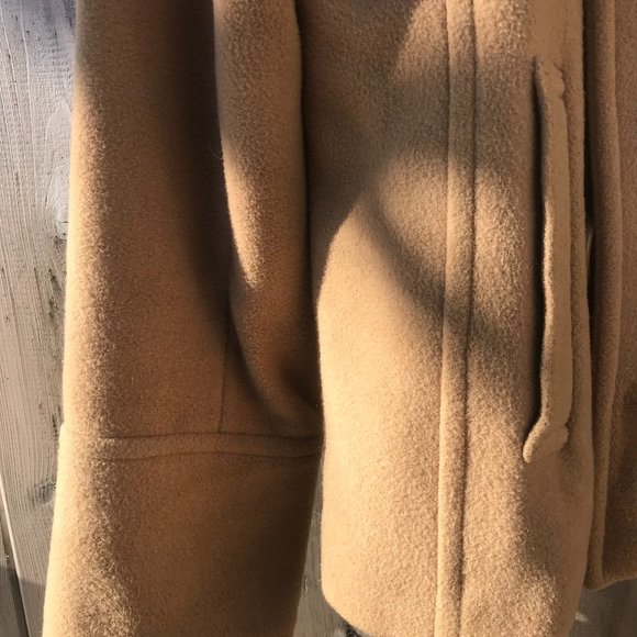 American Eagle Coat Wool Camel Coat Size Large - Picture 3 of 6